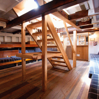 a room with a wood floor