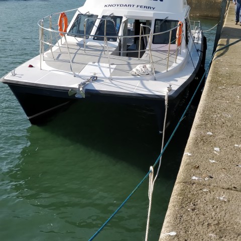 a small boat in a body of water