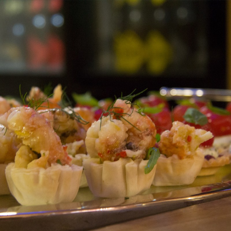 a plate of food on a table