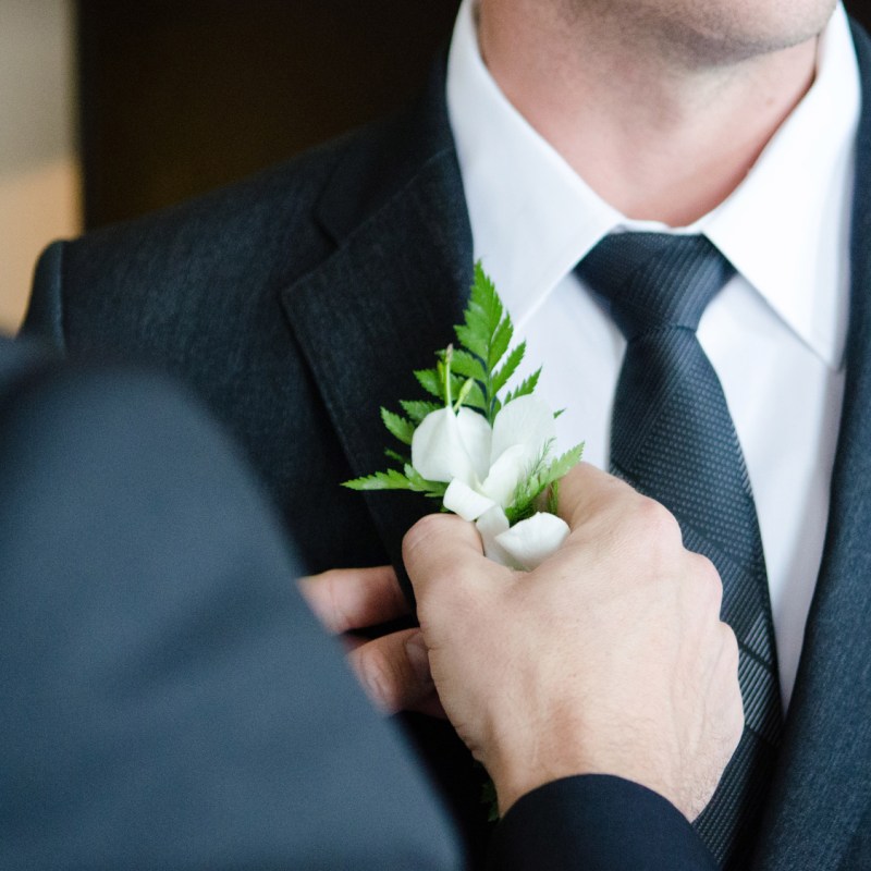 a man wearing a suit and tie