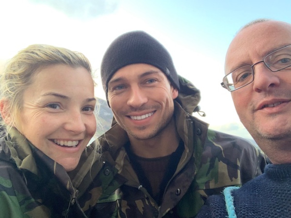 Helen Skelton, Joey Essex posing for the camera